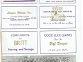 Marion Giants football game advertisements