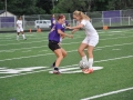 Giant Challenge girls soccer game